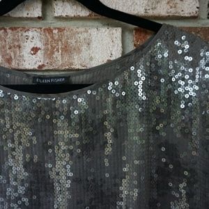 Eileen Fisher Sequin Blouse